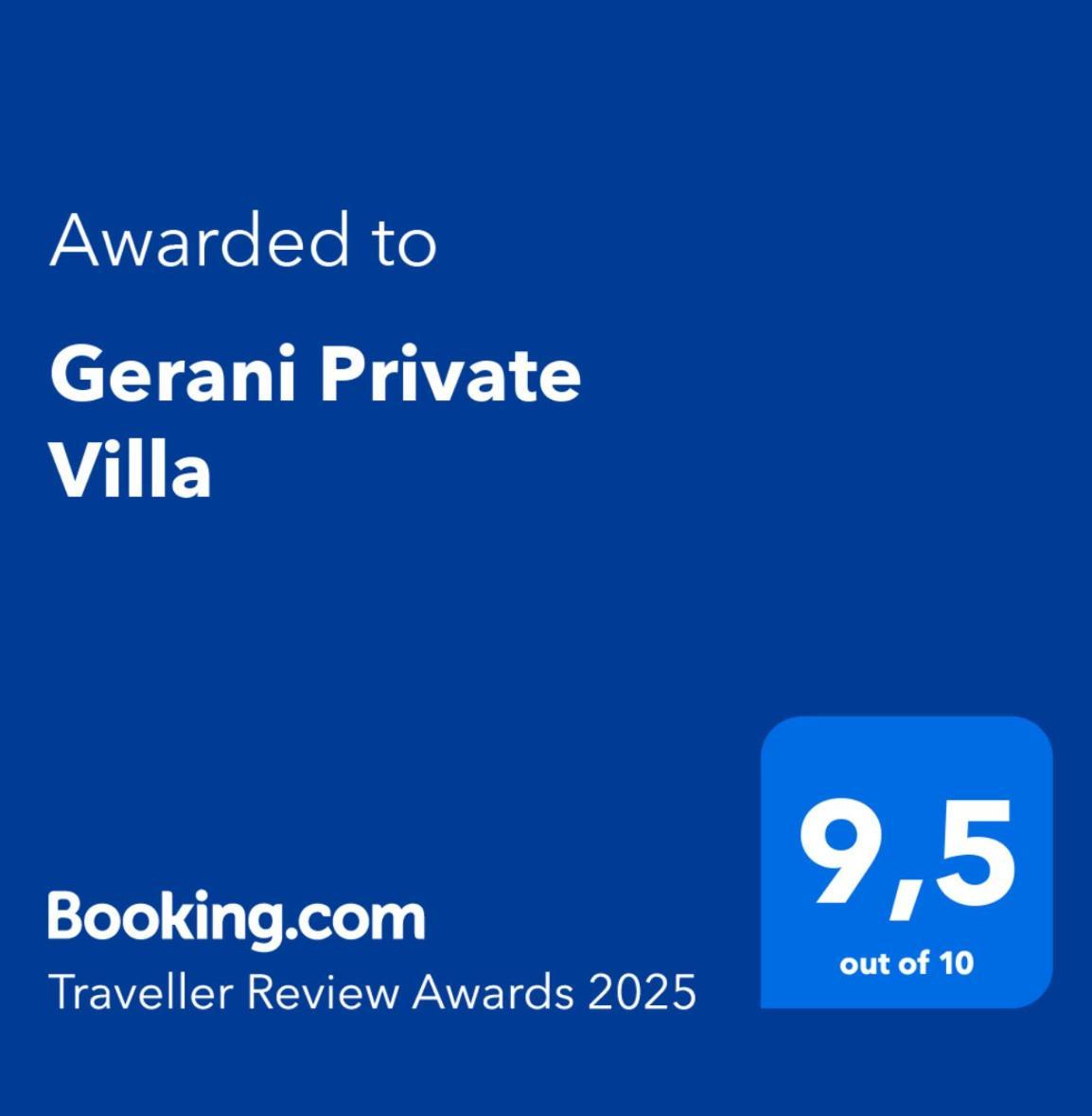 Gerani Private Villa Exteriör bild